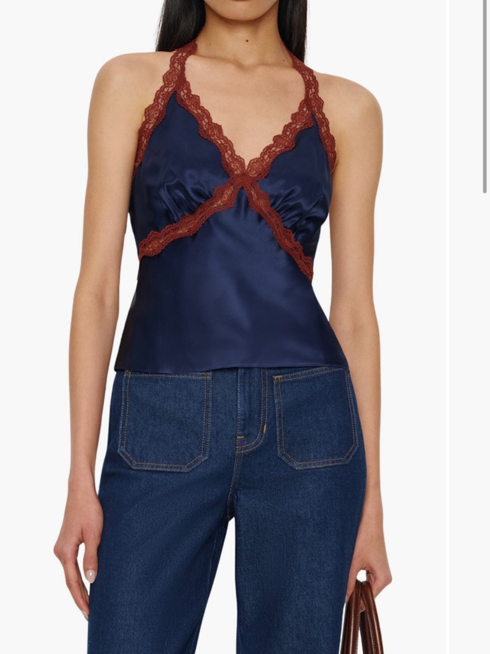 Reformation Monica Silk Top